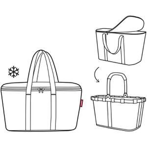 Produktbild für Kühltasche Reisenthel Coolerbag black, faltbar
