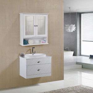 Produktbild für Spiegelschrank Vasagle LHC002, weiß