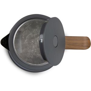 Produktbild für Wasserkocher Domo Wood You DO9268WK, grau