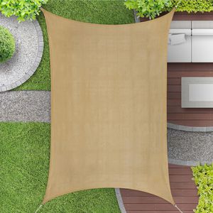 Produktbild für Sonnensegel Relaxdays beige, rechteckig