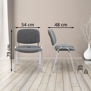 Produktbild für Besucherstuhl CLP Ken C, 152607308, stapelbar