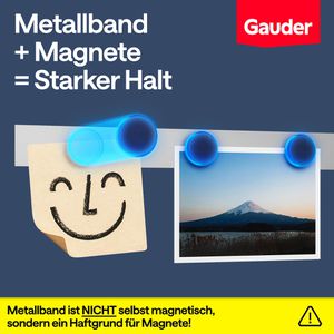 Produktbild für Magnetband Gauder Metallband, grau