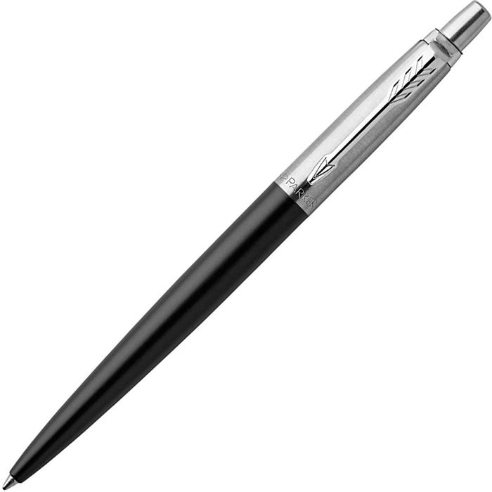 Parker Kugelschreiber Jotter Bond Street Black, C.C., schwarz / silber Edelstahl Schreibfarbe