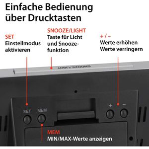 Produktbild für Wetterstation ADE WS2136-1, Funk, digital