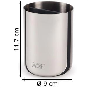 Produktbild für Zahnputzbecher JosephJoseph EasyStore Luxe, aus Edelstahl