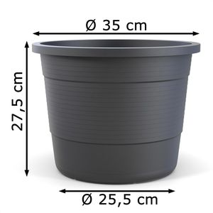 Produktbild für Pflanztopf Plastard Terra, 26 Liter