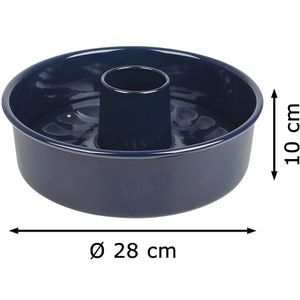 Produktbild für Backform Dr.Oetker-Küchenhelfer mit Flach-&amp; Rohrboden, Emaille