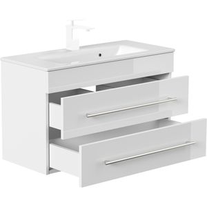 Produktbild für Waschtisch Posseik Portus 800 SlimLine, hängend,weiß hochglanz