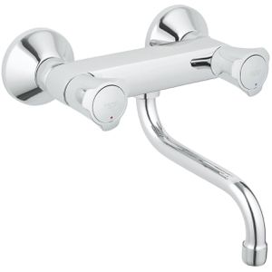 Küchenarmatur GROHE Costa Wandbatterie, chrom