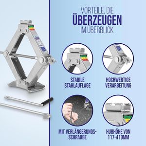 Produktbild für Scherenwagenheber Alca 436200, mit Kurbel