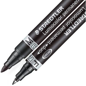 Produktbild für Permanentmarker Staedtler Lumocolor Duo 348-9