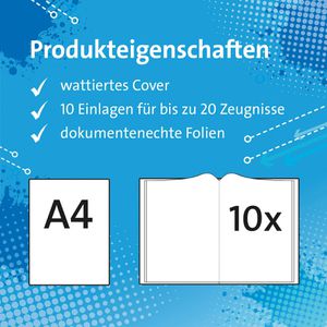 Produktbild für Zeugnismappe Roth 89343, mit Design, A4