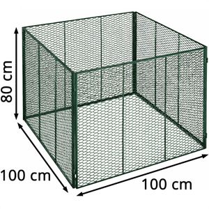 Produktbild für Komposter Brista 001343, grün, aus Metall