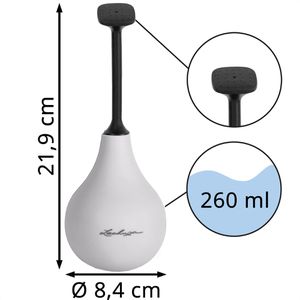 Produktbild für Ballbrause Lechuza Flowershower, hellgrau