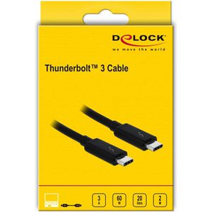 Produktbild für USB-Kabel DeLock Thunderbolt 3, USB 3.1, 2,0 m