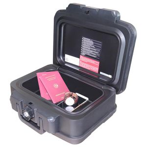 HMF Dokumentenkassette 250451, DIN A5, Zylinderschloss, 9,65kg, feuerfest,  wasserdicht – Böttcher AG