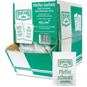 Pfeffer Fuchs Sachets, gemahlen, schwarz, 600 g