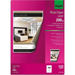 Fotopapier Sigel LP 144, für Farblaser, A4