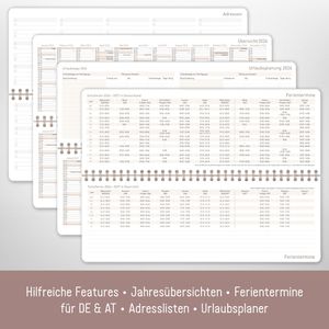 Produktbild für Tischkalender Häfft 9951-8, Soft Beige, Jahr 2026