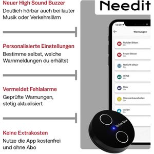 Produktbild für Blitzerwarner Needit Drive One 2, 7510, mit Batterie