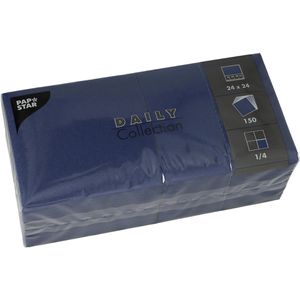 Servietten Papstar Daily Collection, dunkelblau