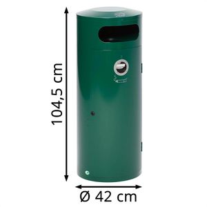 Produktbild für Aschenbecher VAR KS 70, mossgrün, für Outdoor