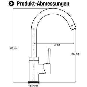 Produktbild für Küchenarmatur Cornat Fuerte 3177, chrom
