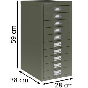 Produktbild für Schubladenschrank Bisley MultiDrawer, aus Metall