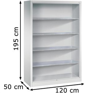 Produktbild für Werkzeugschrank CP-Möbel 8931-02, aus Metall, lichtgrau