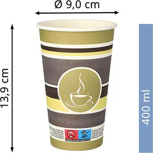 Produktbild für Trinkbecher Papstar 90130 To Go, farbig