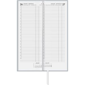 Produktbild für Vormerkbuch Zettler 808-0703, Recycling, graues Hardcover