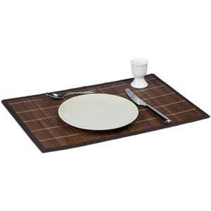Produktbild für Platzset Relaxdays 10020505, abwischbar, aus Bambus