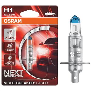 Produktbild für Auto-Lampe OSRAM Night Breaker Laser, 3400 Kelvin, H1
