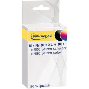 Produktbild für Tinte Böttcher-AG für HP 901XL + 901 Multipack