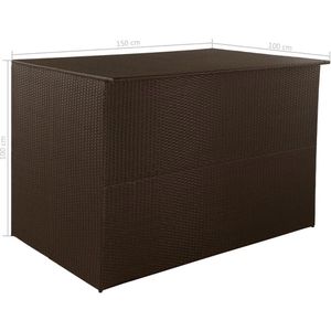 Produktbild für Gartenbox vidaXL 44246, aus Polyrattan