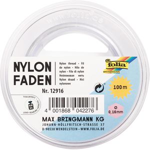 Nylonfaden Folia 12916, auf Spule, transparent