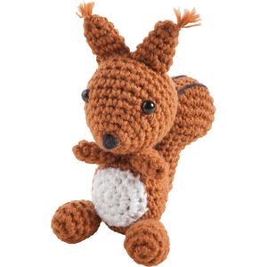 Produktbild für Bastelset Folia 23909 Mini-Häkelset Eichhörnchen