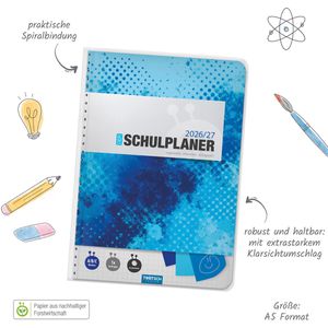 Produktbild für Schülerkalender Trötsch Blau, Schuljahr 2026/2027