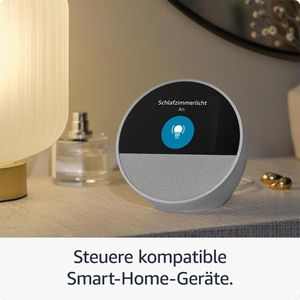 Produktbild für Wecker Amazon Echo Spot 2024 weiß, digital