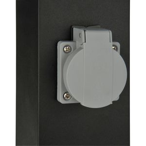 Produktbild für Wegeleuchte Unitec 30261, schwarz, mit 230 V Netzstrom