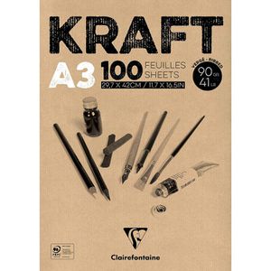 Kraftpapier Clairefontaine 96546C, braun, A3
