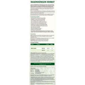 Produktbild für Dünger Wolf-Garten NR-H 10,8 Rasendünger Herbst