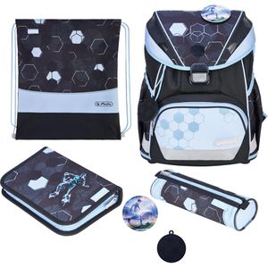 Schulranzen Herlitz UltraLight XL Plus Cyber Soccer, 4-teilig