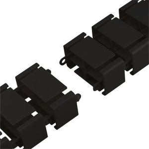 Produktbild für Kabelführung LogiLink KAB0092, zum Anklemmen, schwarz