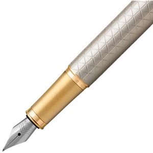 Produktbild für Füller Parker IM Premium Warm Silver G.C., Feder F