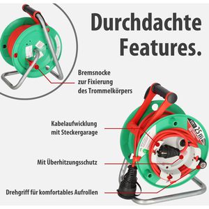 Produktbild für Kabeltrommel Brennenstuhl Garant G Bretec, für außen IP44