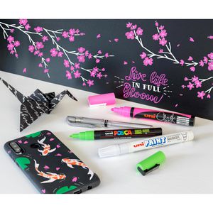 Produktbild für Kreidestifte uni-ball chalk PWE-5M, schwarz
