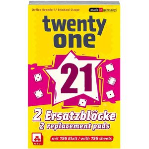 Spielblock NSV 4047, Twenty One, 2 Stück