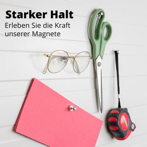 Produktbild für Magnete Poppstar 1010912, silber, Neodym Magnet