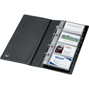 Produktbild für Visitenkartenmappe Sigel VZ300, schwarz, A5